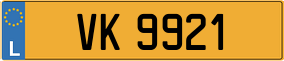 Trailer License Plate